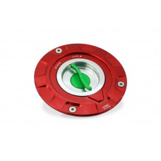 CNC Racing TRICOLORE 'GEAR' Aluminum Gas Cap for newer Ducati's, MV's and Aprilia's
